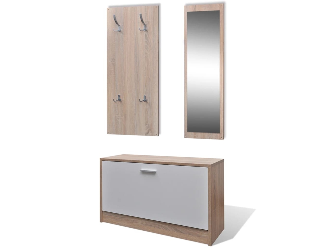Zapatero VIDAXL Marrón Madera (80 x 27 x 46.5)