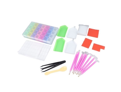 HURRISE Kit de Herramientas de Pintura 5D Kit de Herramientas de Pintura 5D Conjunto de Accesorios de Hardware Caja de Regalo