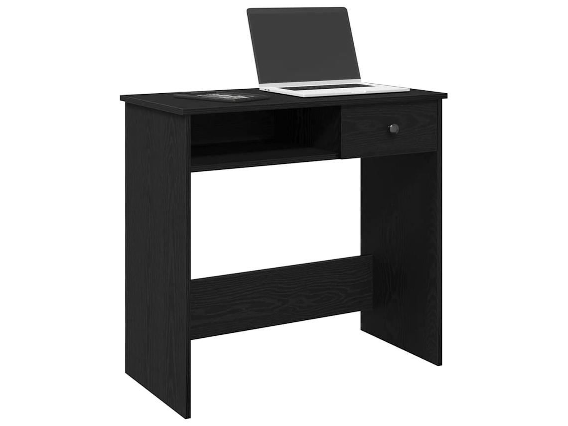 Escritorio | Mesa | Mesa de escritura 80x40x75 cm Contrachapado negro