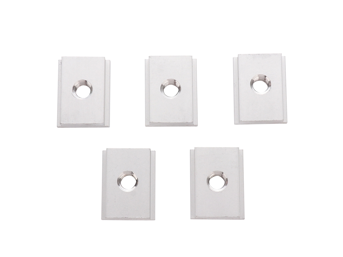 Juego De 5 Tuercas En T De Aluminio De Alta Resistencia (m8) Para Uso Industrial.