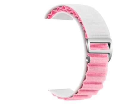 Correa Loop Alpine para Garmin Forerunner 255S Blanco y Rosa