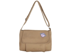Bolsos cruzados con dibujos animados para mujer, bolsos cuadrados de lona, bolso de hombro Lalamoli color caqui