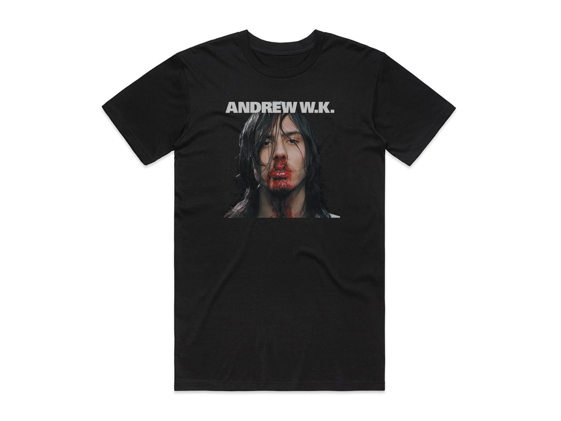 Andrew Wk I Get Wet Album Cover Camiseta Black Rockinstone Size-xxxl