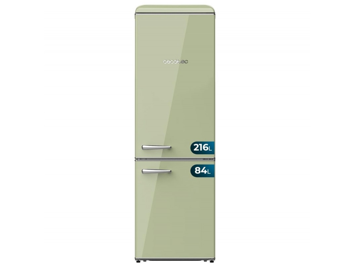 Cecotec Frigorífico Retro Combi 300 L Bolero Coolmarket Combi Origin 300 Green E. Altura 191,5cm Y 60 Ancho