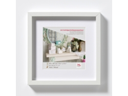 Marco Estocolmo 3D Madera Tamaño 040X040 Cm Blanco