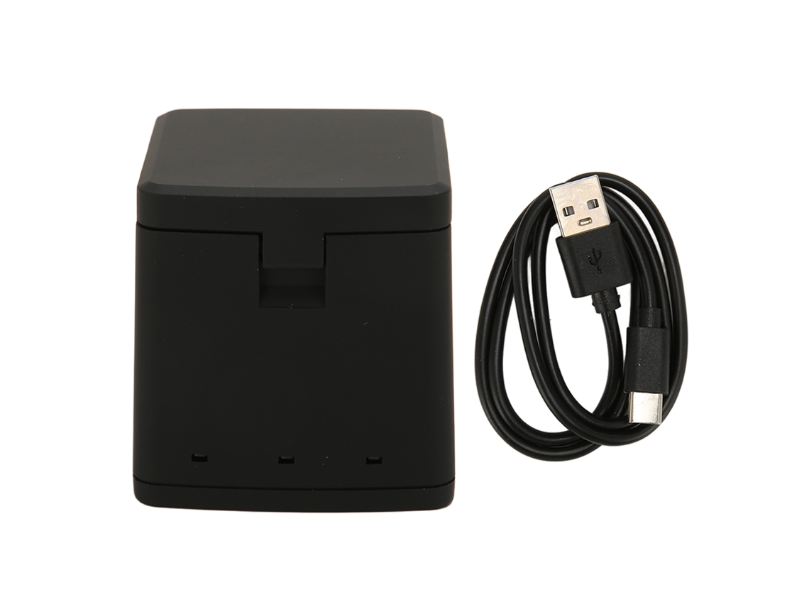 Cargador De Baterías Para Cámara (carga De Tres Canales Con Caja De Almacenamiento Cubierta)