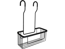 Cesta Portagel rectangular ECLI de colgar acabado negro mate fabricado en latón