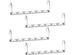 Perchas ahorradoras de espacio, diseño antideslizante, organizador de perchas resistente, perchas mágicas de metal para organización.