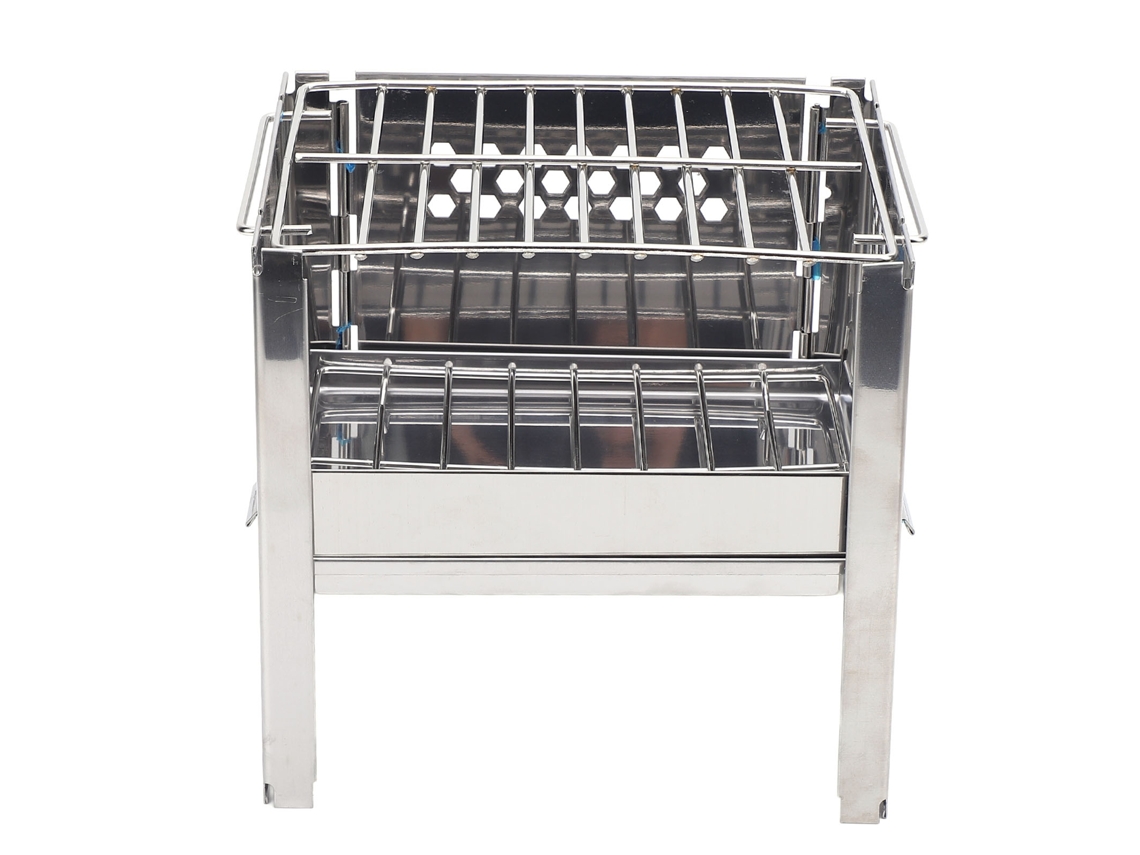 Barbacoa de carbón plegable portátil para acampar