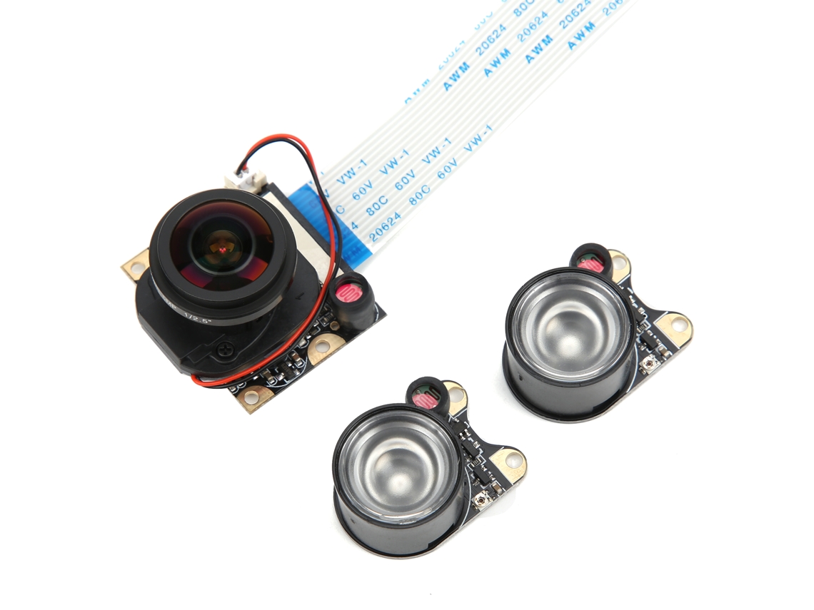 Módulo de cámara CCTV 2026as-5MP con filtro IR de 175° y visión nocturna para Raspberry Pi