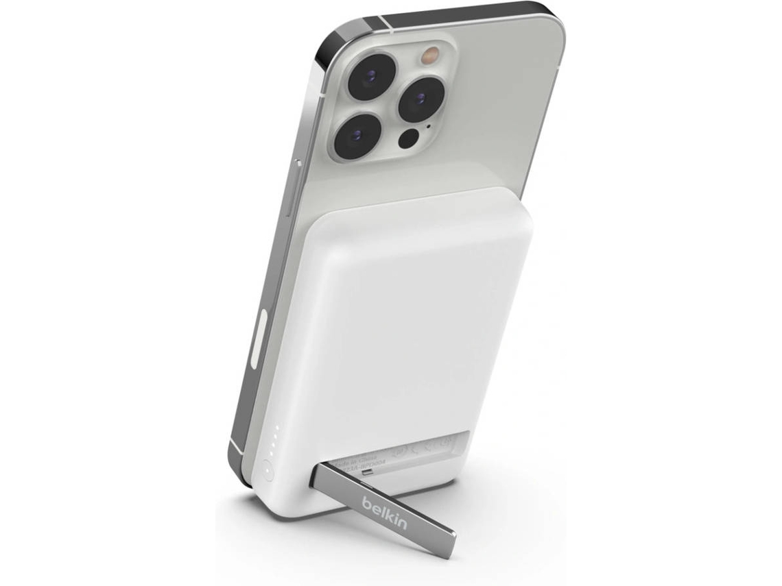 Powerbank BELKIN BPD004btWT (5000 mAh - Wireless - Blanco)