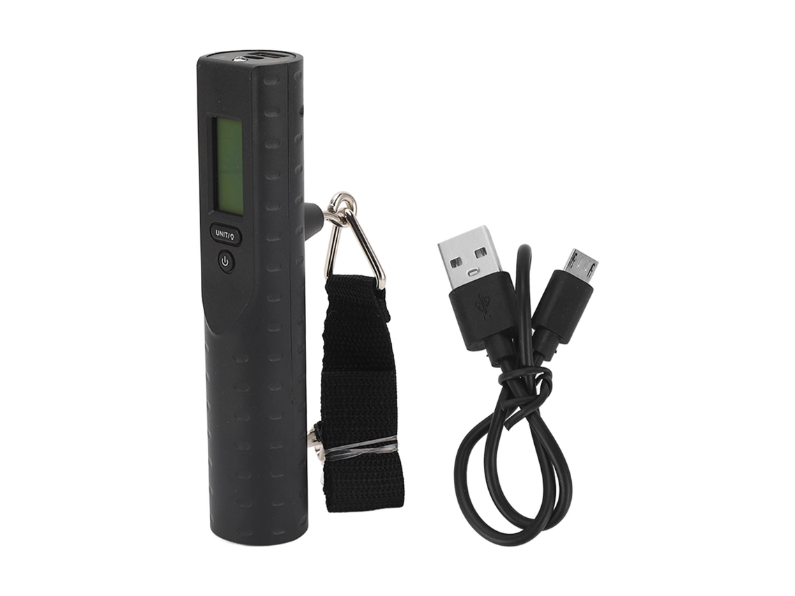 Balanza Digital Portátil Para Equipaje Con Pantalla Lcd, Bloqueo Automático De Datos Y Batería Interna.
