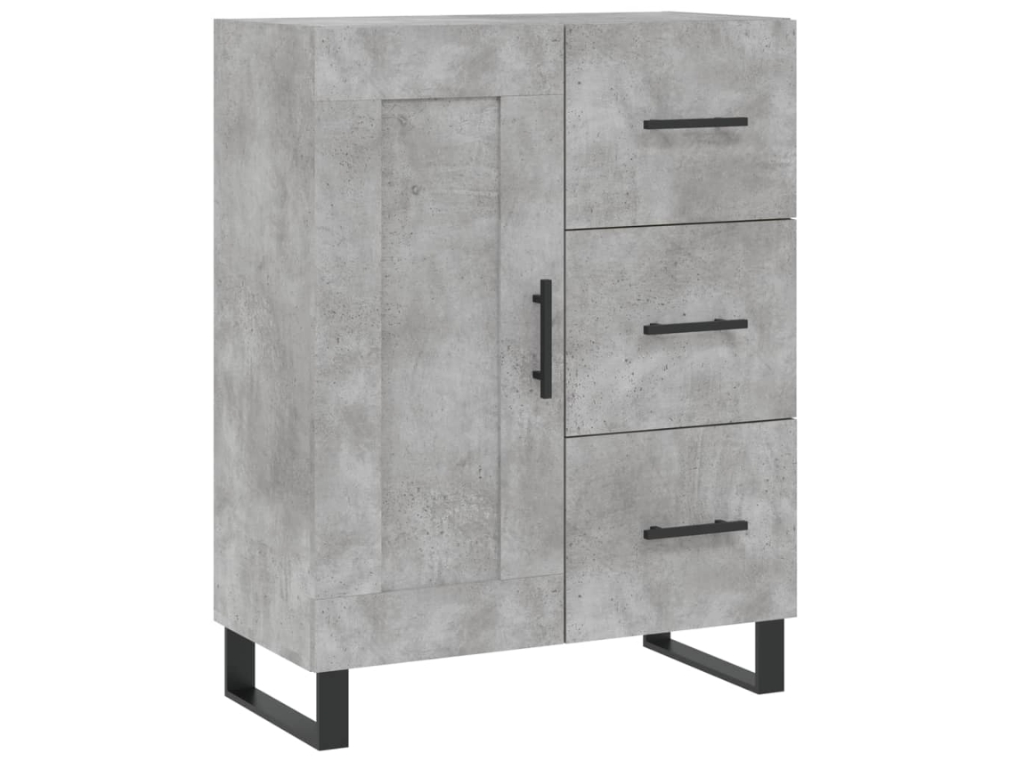 Aparador 69,5x34x90 cm Madera Procesada Cemento Gris MAISON EXCLUSIVE