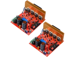 Lote De 2 Amplificadores De 180w + 20 Canales Con Preamplificador De Sonido Fet, Alimentación De Ca De 18v Y 26v Con Ventilador.
