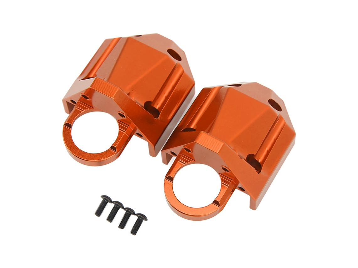 Ymsl Caja De Engranaje De Eje Trasero De Aluminio Rc Fácil Instalación Para Traxxas 1/7 Udr Naranja Hxl