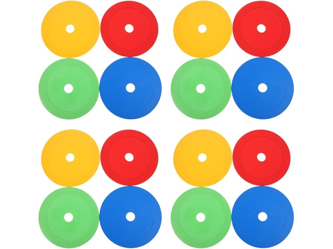 Juego De 25 Marcadores De Suelo Antideslizantes, Discos Planos Para Entrenamiento De Agilidad Para Niños Y Niñas.