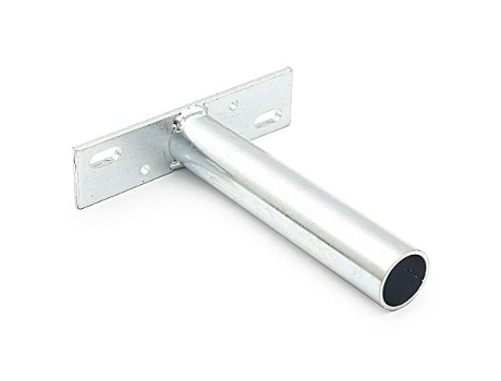 Soporte oculto 120x30x4mm con tubo soldado con inclinacion de 2.5§