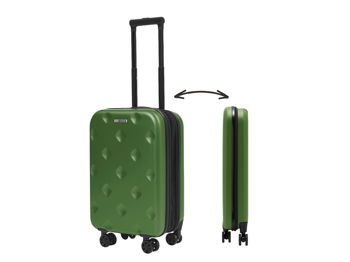 Maleta de cabina plegable ultrafina Wellhome de 20 pulgadas con 4 ruedas y asa telescópica