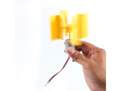Kit De Bricolaje Para Una Pequeña Turbina Eólica Vertical Con Aspas Para Vientos Débiles: Modelo Científico Para La Generación De Energía.