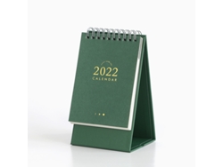 VVJIJILLY Calendário Mini Desk Portátil, Calendário Flip De Papel Durável Para Planejamento Eficiente, Cor Sólida 3.94x2.95x2.36 Polegadas