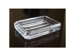 2026-plato De Jabón De Vidrio Transparente, Portajabón Pesado Para Baño, Lavabo Y Cocina