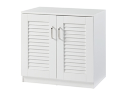 Mueble zapatero Løten 3 compartimentos para 6 pares MDF 62 x 63 x 36 cm - Blanco [EN.CASA]