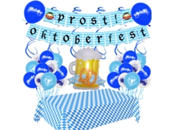 Dan26-conjunto De Decoraciones Con Globos Para Oktoberfest Fiesta Bavaria Banner Globos Colgantes Decoración Para Festival De Cerveza Bávaro