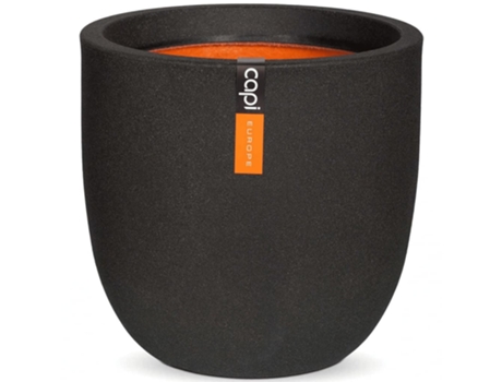 Capi Macetero Urban Smooth negro 54x52 cm KBL935