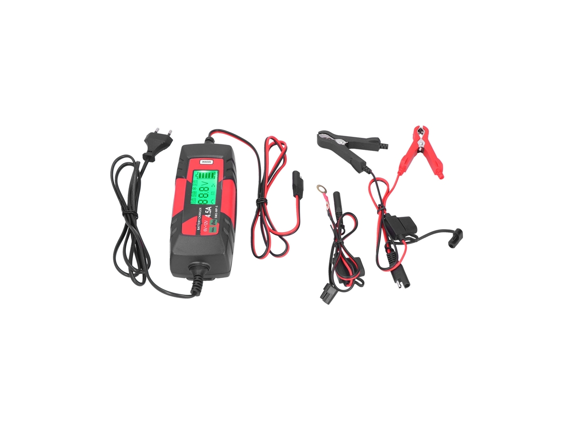Cargador De Batería Inteligente Para Coche De 6v Y 12v Con Pantalla Lcd Y Mantenedor Automático Sm3-wp-5eu 220-240v