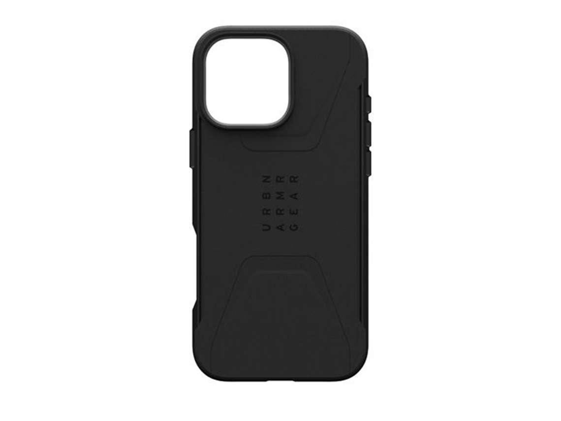 Funda Magsafe Patrón Hexagonal Modelo para iPhone 16 Pro Max UAG Acrílico Negro