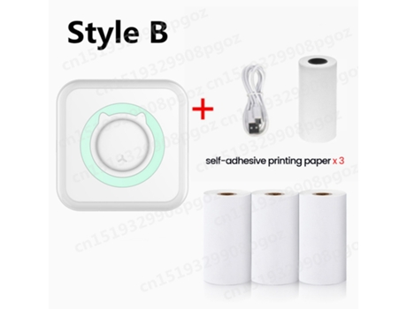 Mini impresora térmica de etiquetas, impresora fotográfica portátil de bolsillo inteligente para teléfonos móviles, inalámbrica, Bluetooth HHZ