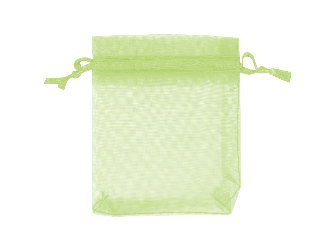 VYLARA Sacos de organza premium para doces, lembrancinhas de casamento e lembrancinhas de festa, 7 x 9 cm (verde claro)