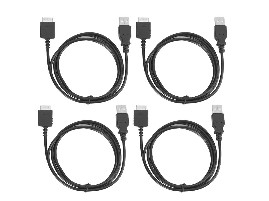 Cable De Datos Y Carga De Pvc De 4 Piezas Para Transmisión De Datos Profesional De Sony Walkman Mp3