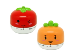 Temporizador mecánico de cocina, pequeño y divertido temporizador de frutas para niños, 60 minutos con cuerda para el aula, el hogar y el estudio.