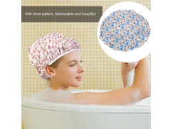 3 Piezas Gorro De Baño Con Patrón Floral Para Lavar El Cabello Protector De Ojos Y Orejas