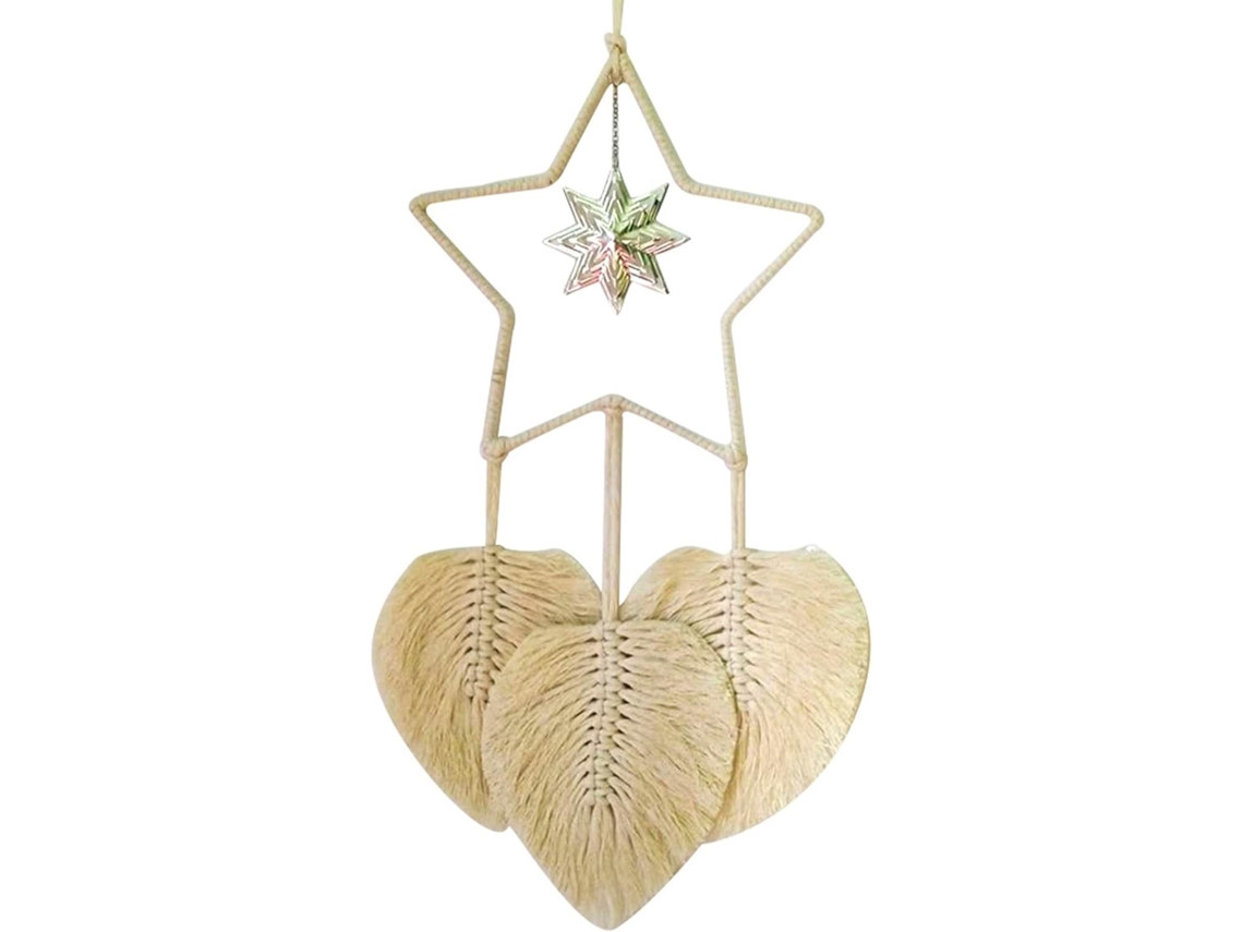 Decoración De Pared De Macramé Tejido - Pluma Bohemia Boho De Algodón Coren Para Colgar En La Pared Interior