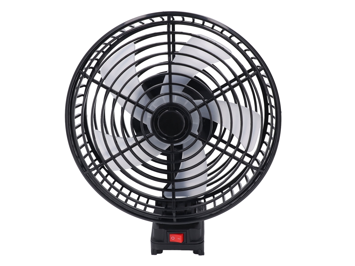 Ventilador eléctrico portátil Dartek de 8 pulgadas con 5 aspas, 20 V, funciona con pilas.