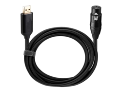 Cable USB a conector hembra de 3 pines para micrófonos dinámicos LALAMOLI