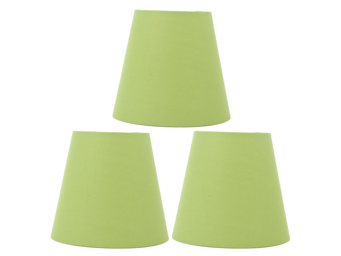 2026-3pcs Abat-jour En Tissu Moderne E14 Couverture Anti-poussière Pour Chambre Chevet Vert Pêche