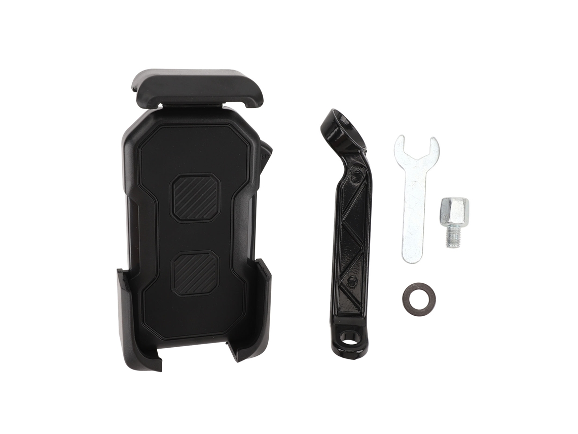 2026-soporte De Teléfono Para Bicicleta Con Absorción De Impactos Material Abs De Alta Resistencia Universal Para Moto Y Patinete Negro