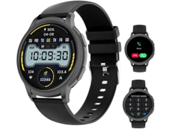 Reloj inteligente Bluetooth con control de llamadas y sueño, presión arterial, Android, pantalla táctil, calorías quemadas y Yizhood