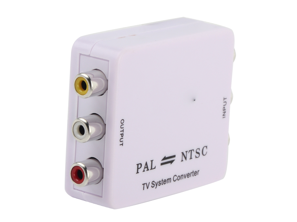 Adaptador Convertidor De Señal De Tv Bidireccional Mini Pal Ntsc Secam A Ntsc Pal Hd 1080p