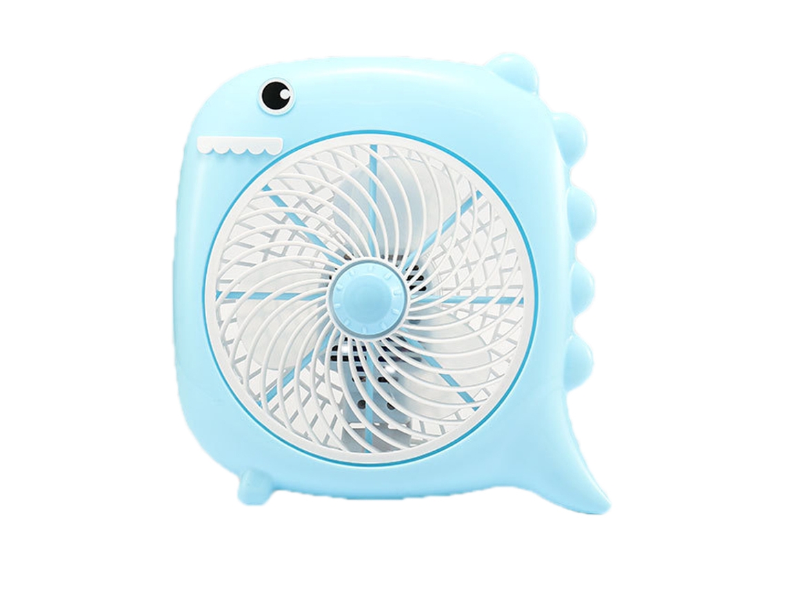 Mini Ventilador Eléctrico Con Diseño De Dibujos Animados Para Escritorio De Dormitorio De Estudiante U Oficina - Silencioso - 2 Velocidades