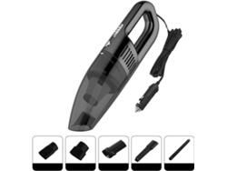 Aspiradora Digitallab para coche, potente, portátil y silenciosa (negra)
