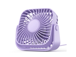 Ventilador De Escritorio Silencioso Portátil Con Alimentación Usb (púrpura) Gertiz