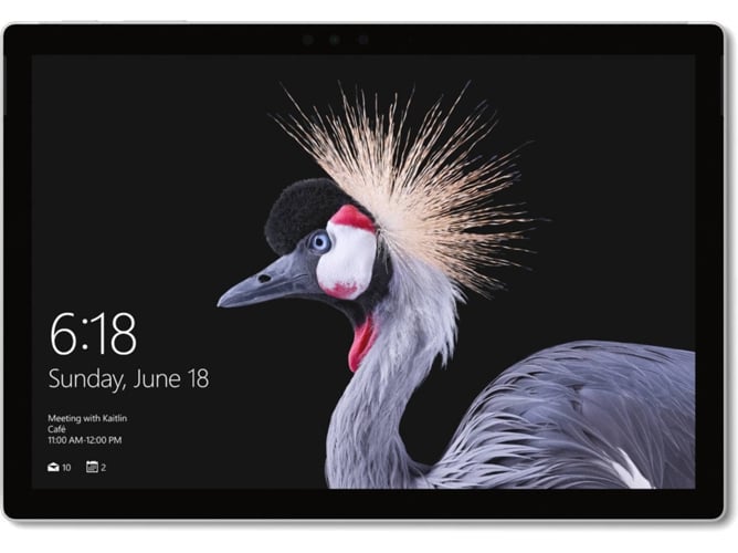 Portátil 12,3'' MICROSOFT Surface Pro Plata FJU-00004 (i5-7300U - 4 GB RAM - 128 GB SSD — Windows 10 Pro