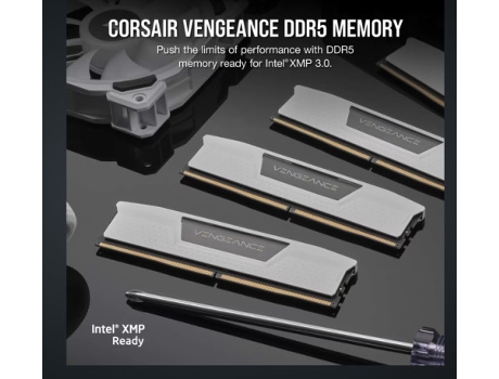Memoria CORSAIR Ddr5 32Gb 2X16Gb Pc5600 Vengeance Blanca Cmk32Gx5M2B5600C40W