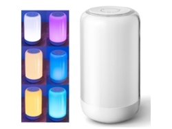 Candeeiro de Mesa de Cabeceira Touch 7 Cores Rgb Brilho Ajustável Luz Noturna Recarregável 