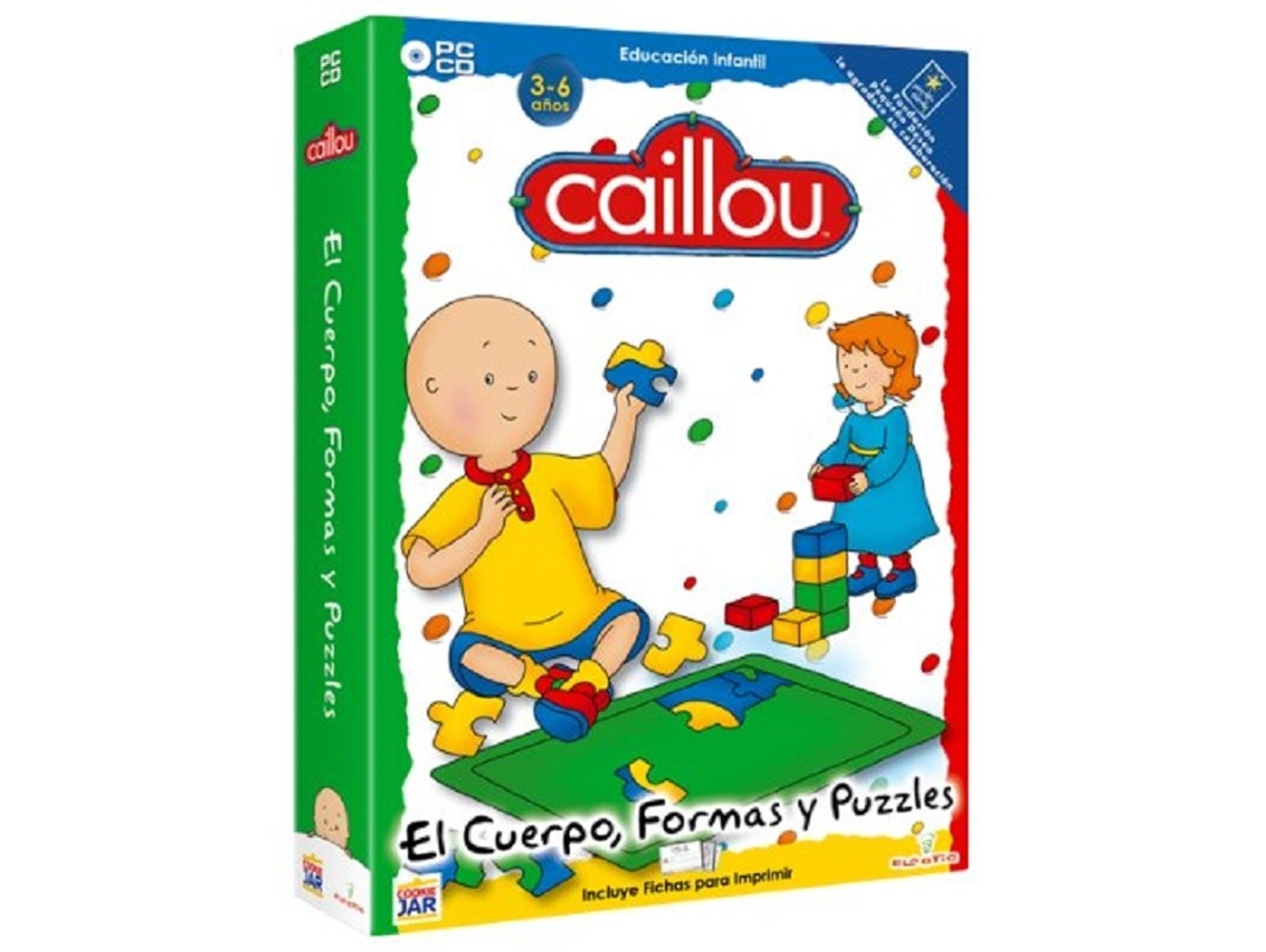 Juego PC Caillou Cuerpo, Formas Pack Edition