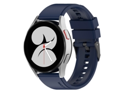Pulsera para Samsung Galaxy Watch 5 (40 mm) - Silicona negra con hebilla escalonada (20 mm) - Azul